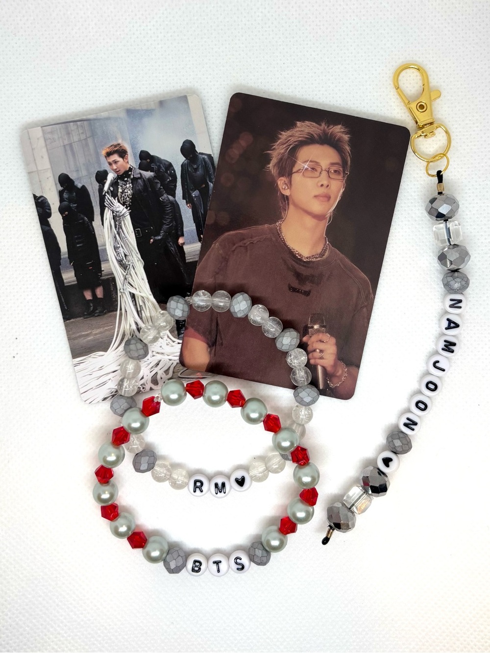 (5pcs) BTS RM NAMJOON BIAS BUNDLE Photocard Bracelet Keychain ARIRANG 2026